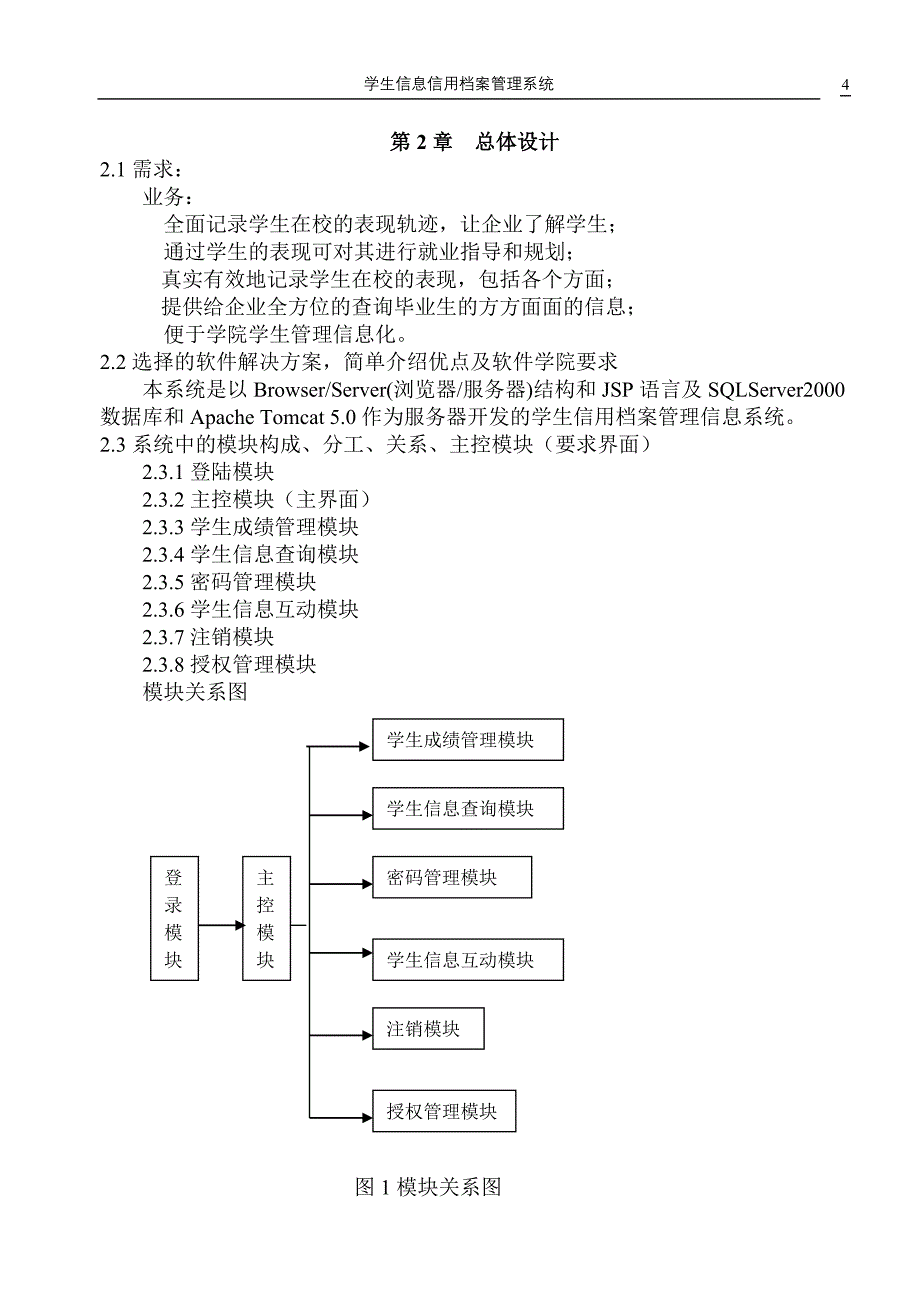 毕业设计论文JSP学生信息信用档案管理系统论文_第4页