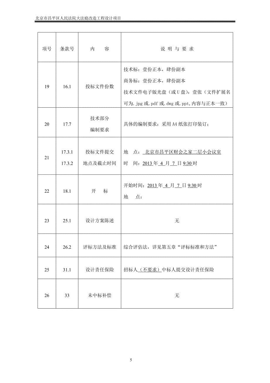 大法庭改造工程设计项目招标文件_第5页