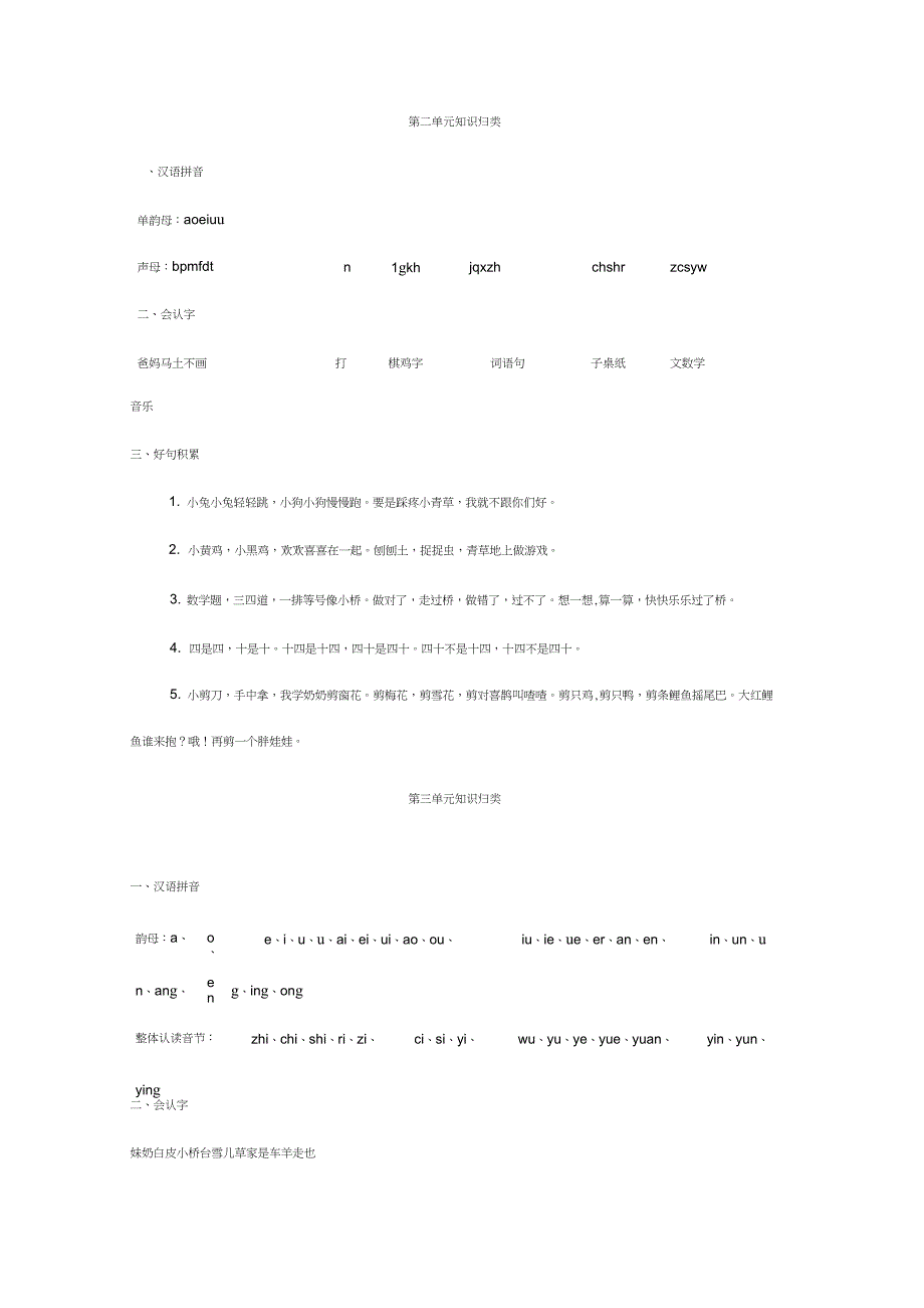 (完整word版)部编版一年级语文知识点_第2页