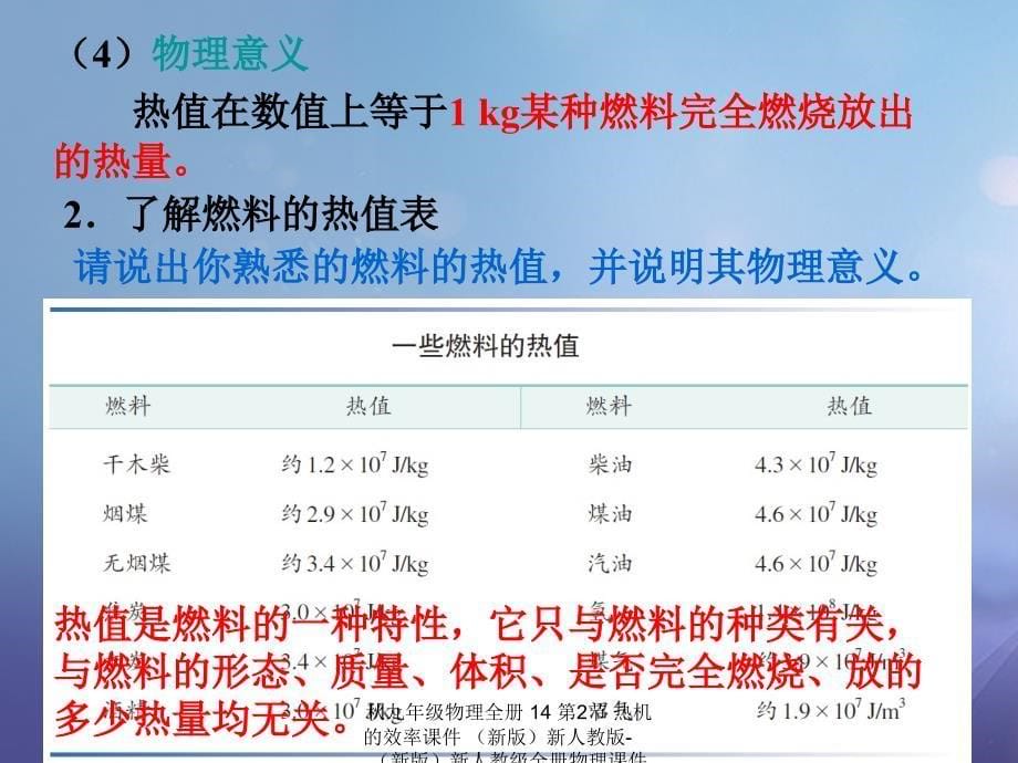 最新九年级物理全册14第2节热机的效率课件新版新人教版新版新人教级全册物理课件_第5页