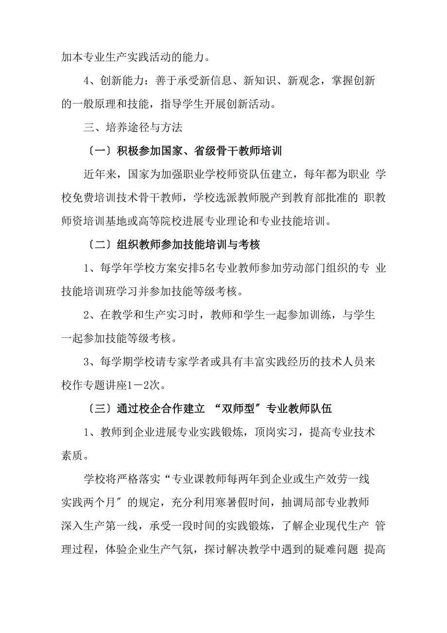 双师型教师队伍培养方案_第2页