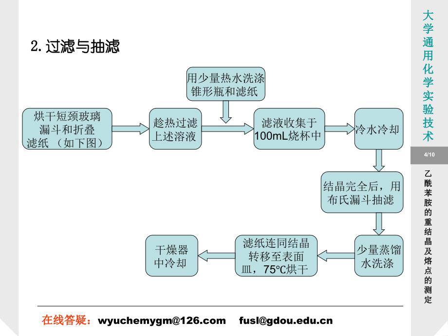 实验4乙酰苯胺的重结晶及熔点的测定_第4页