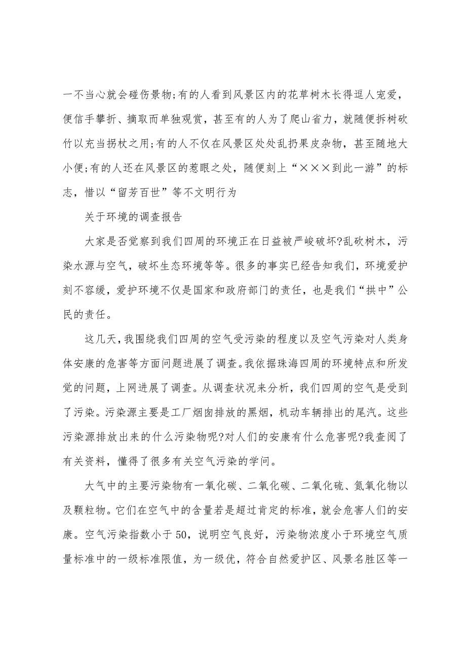 关于环境的调查报告最新.docx_第5页