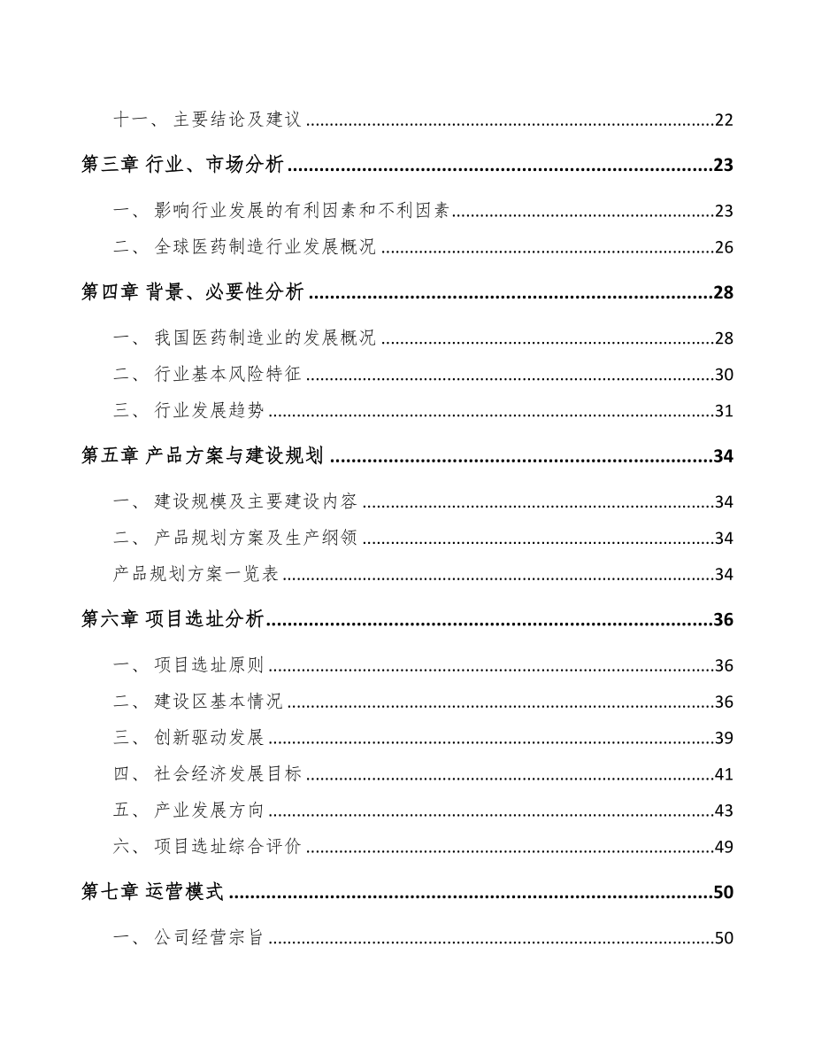 福建化学药制剂项目可行性研究报告(DOC 98页)_第2页