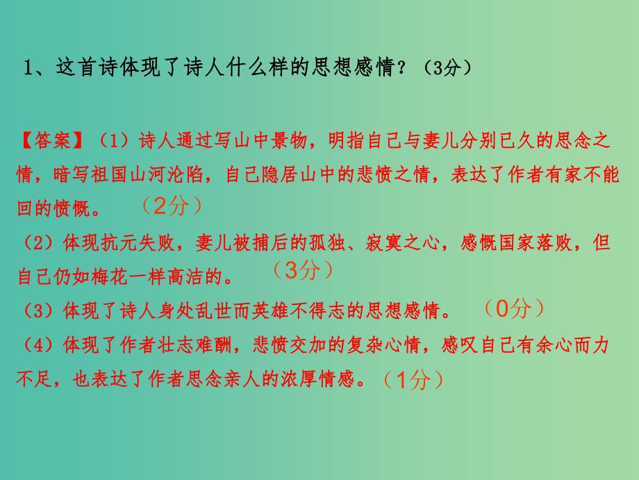 2019年高考语文 古诗鉴赏 专题25 诗歌鉴赏规范答题（一）课件.ppt_第3页