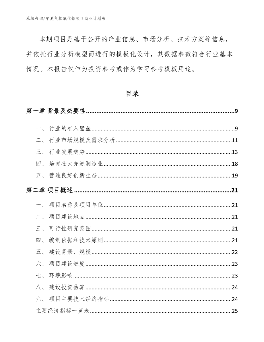 宁夏气相氧化铝项目商业计划书_第2页