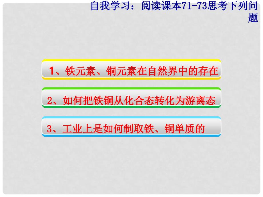 高中化学从自然界获取铁和铜课件苏教版必修一_第2页