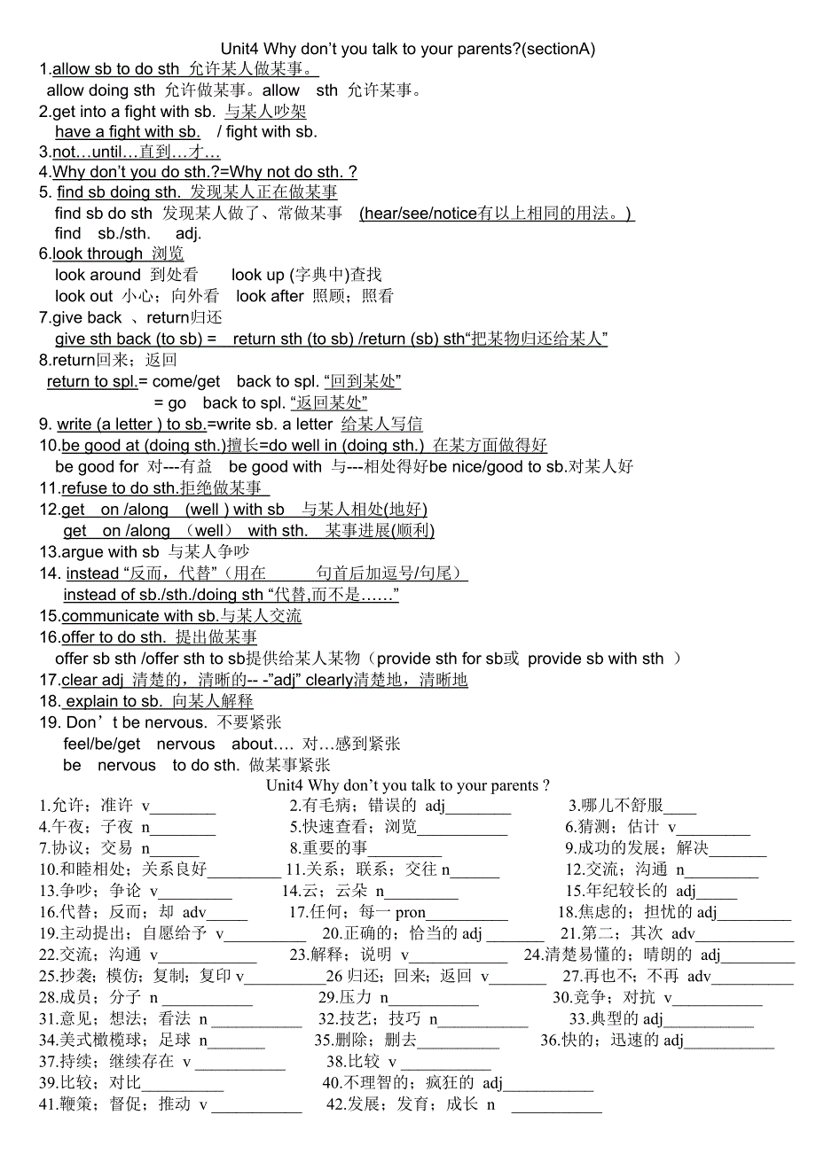 2014年八年级英语下册unit4知识点_第1页