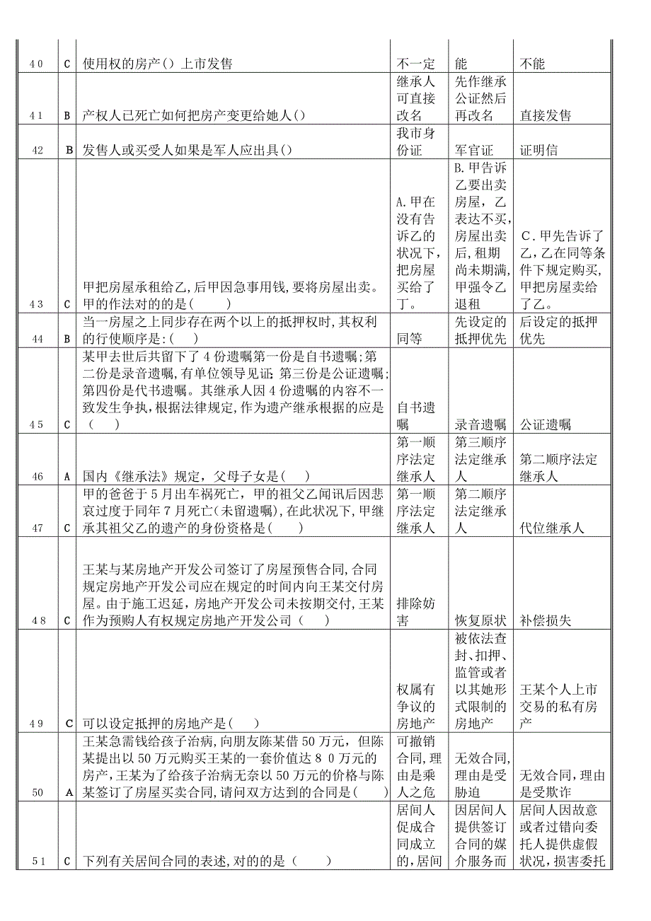 中介新员工入职基础试题-(2)_第3页