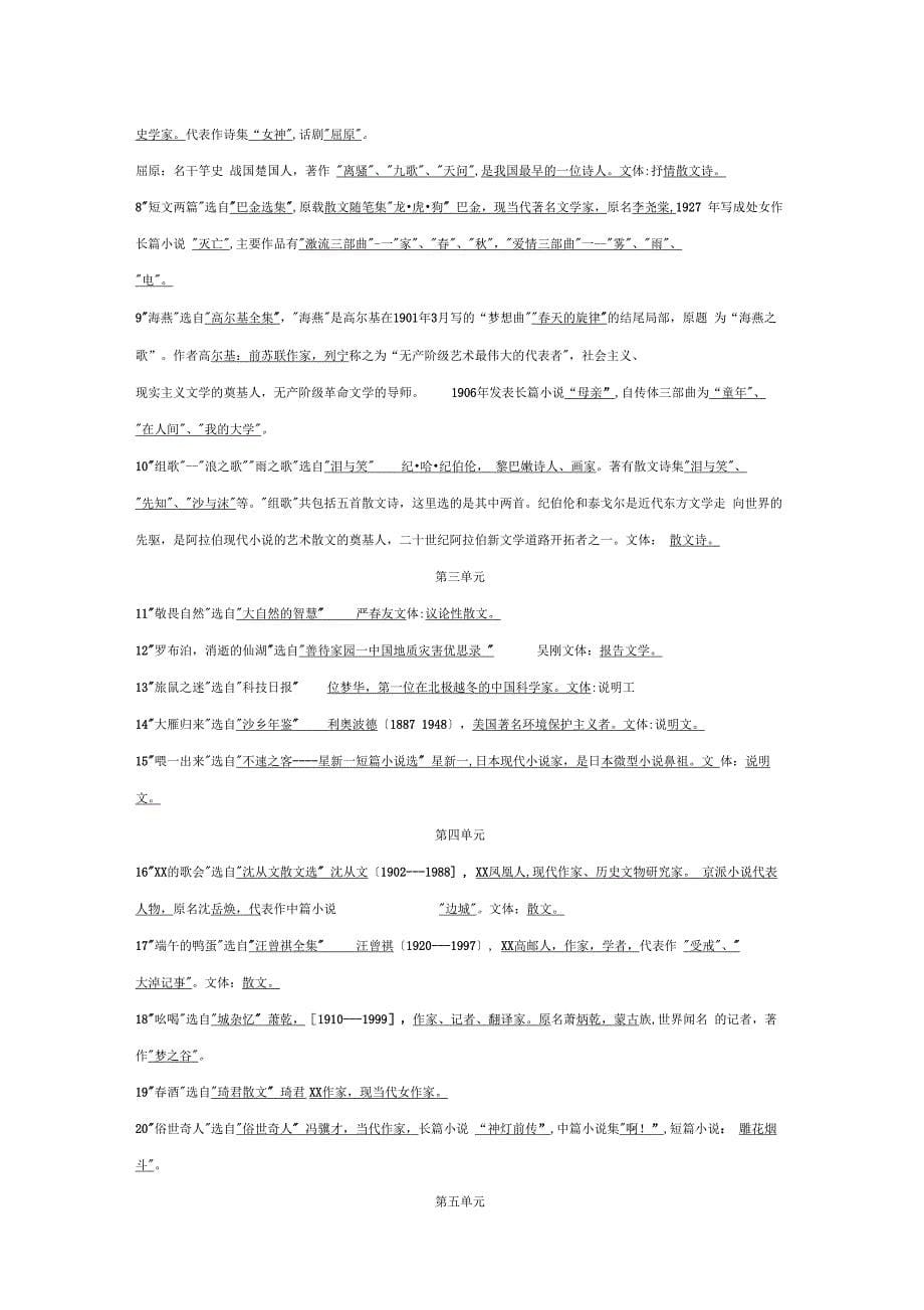 八年级下册文学常识归纳_第5页