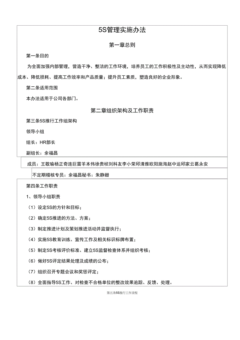 5S管理实施办法新版_第1页