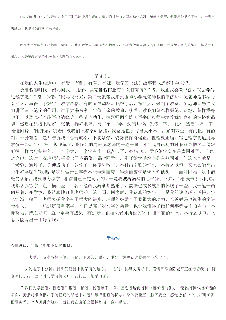 学习某种艺术的作文_第4页