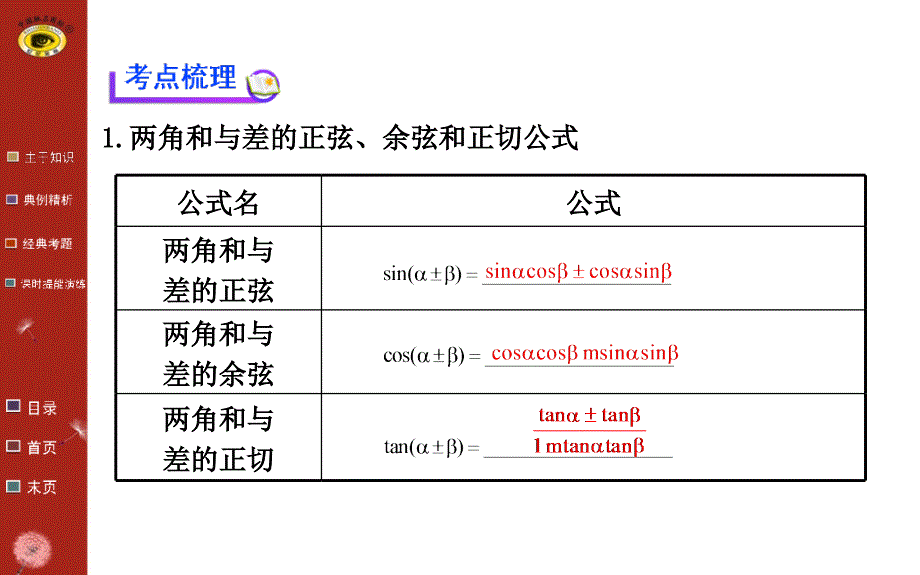 两角和差的正弦余弦和正切公式_第3页