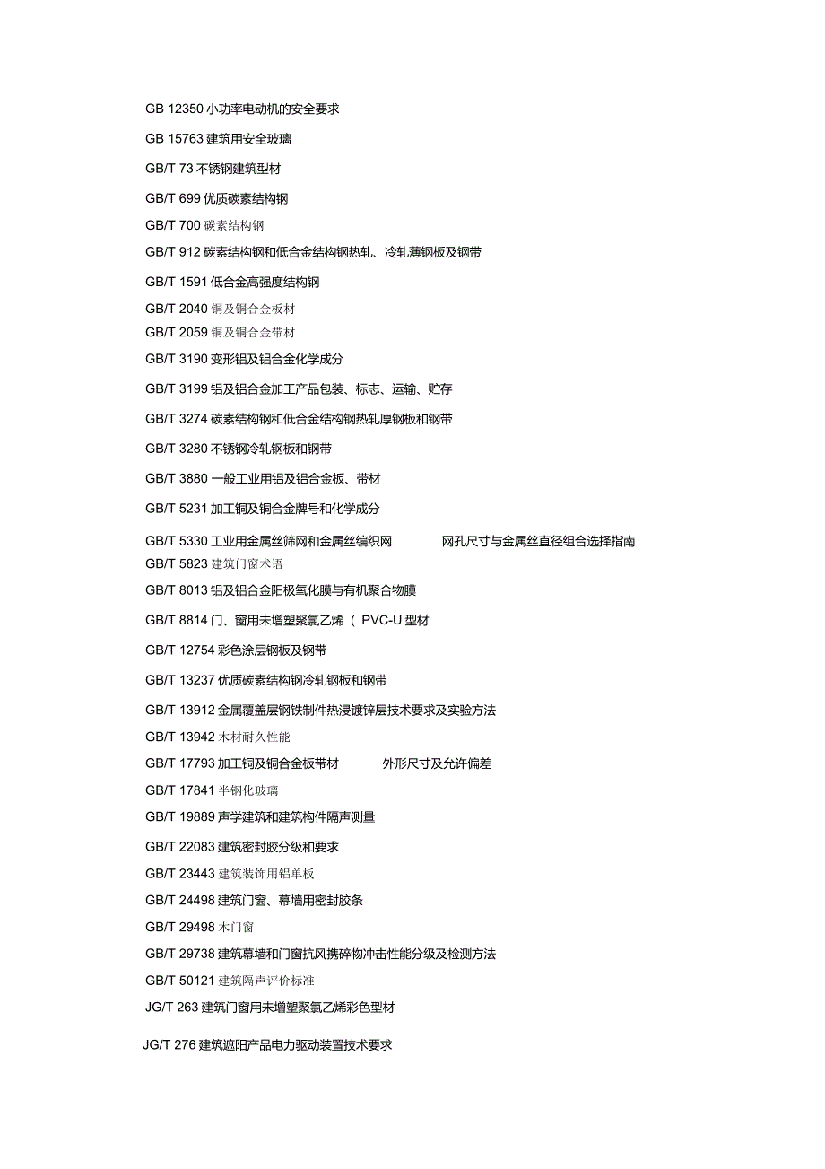 建筑用通风百叶窗技术要求_第3页