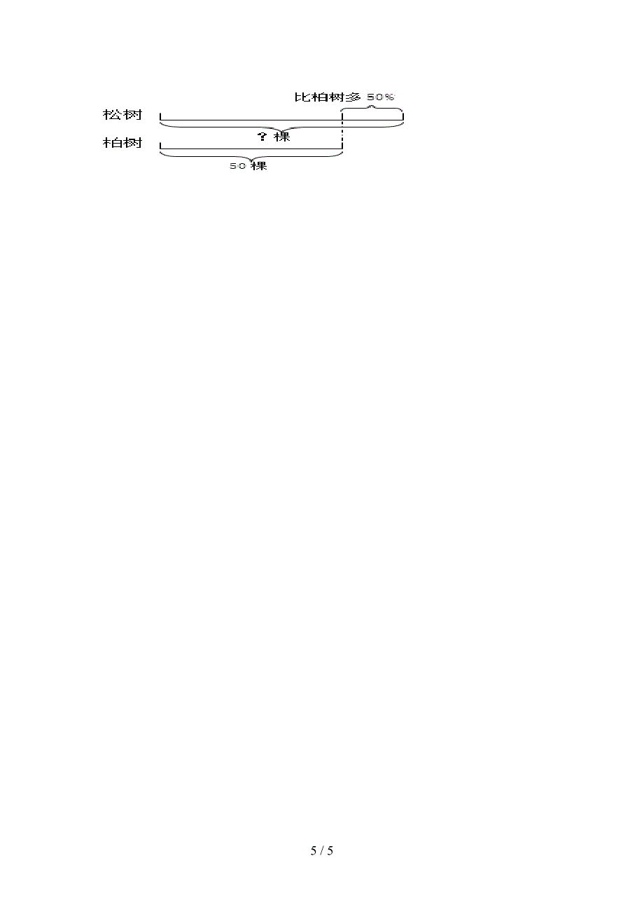 六年级数学上学期看图列方程计算考前加深专项练习部编人教版_第5页