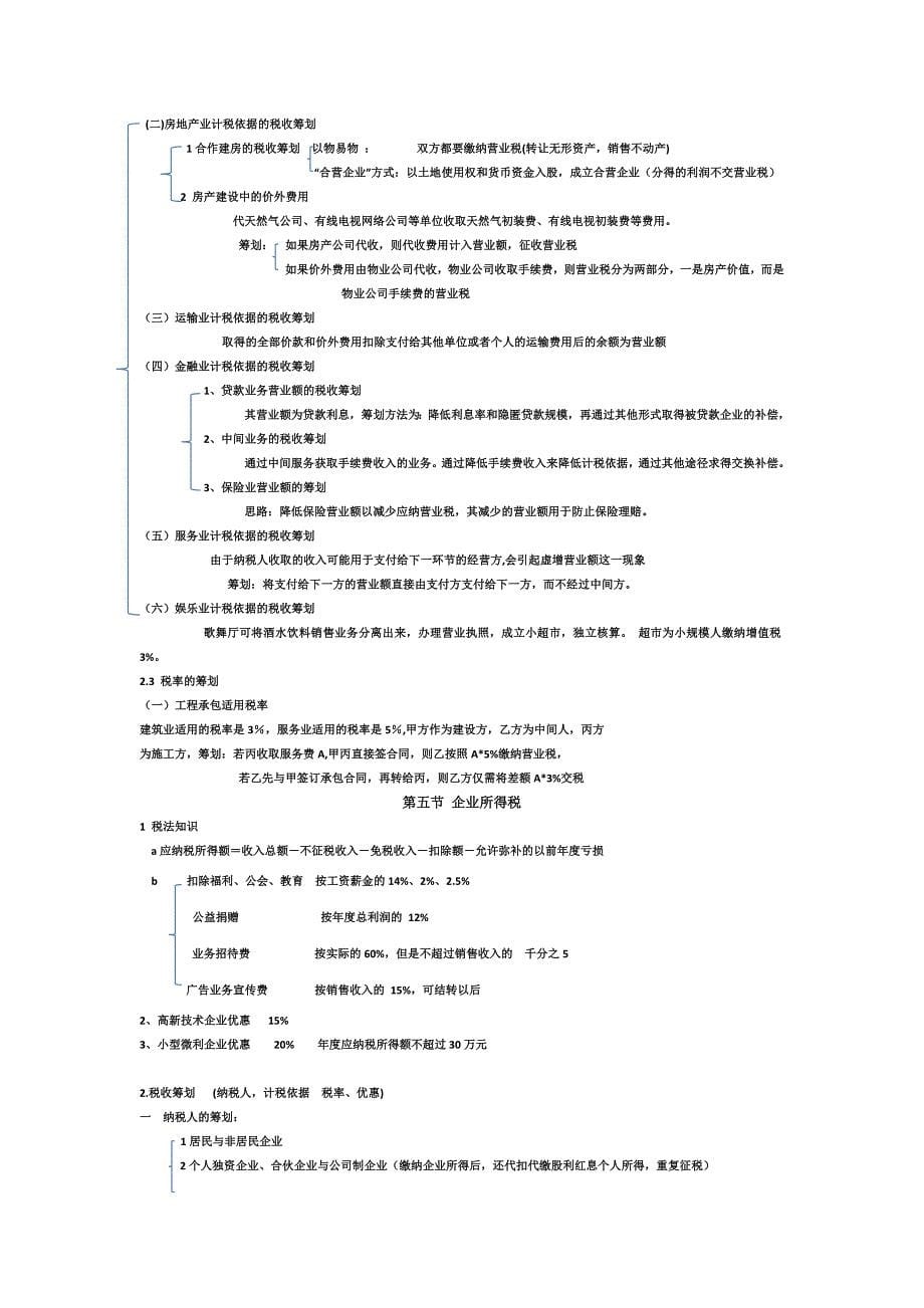 税收筹划知识点总结.docx_第5页