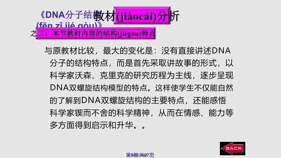 DNA分子结构说课实用教案_第5页