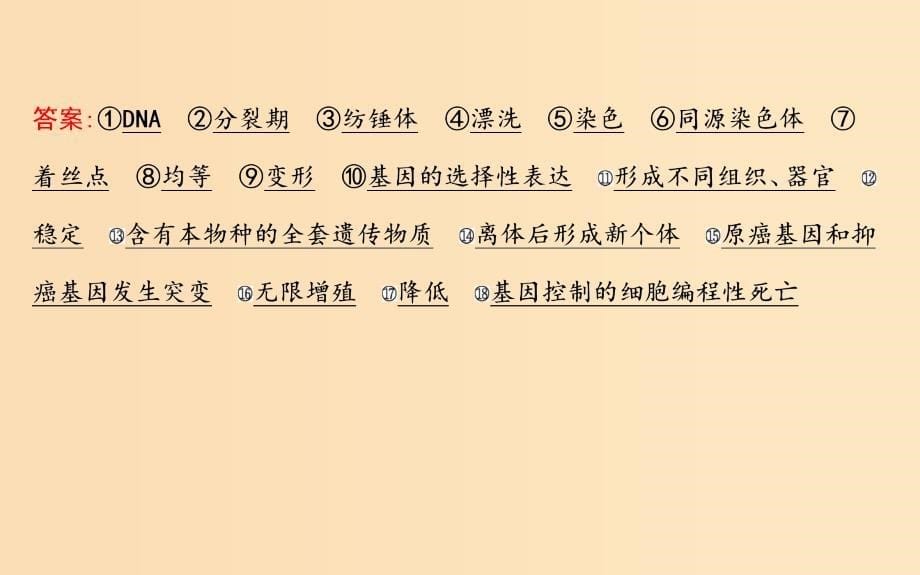 2019版高考生物二轮复习 第一部分 专题突破 专题五 细胞的生命历程课件.ppt_第5页