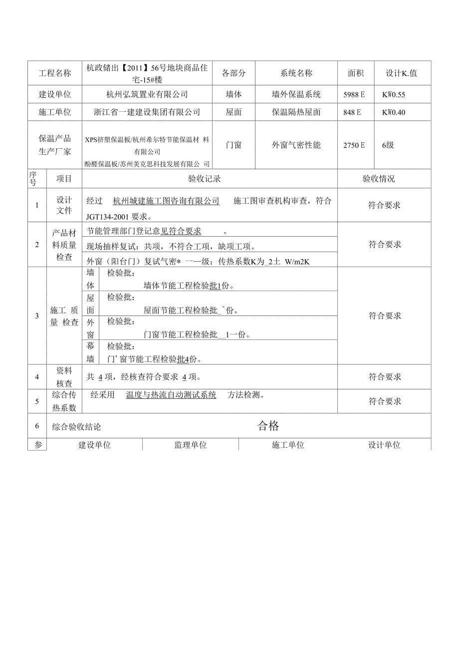 围护结构节能工程专项验收记录_第5页