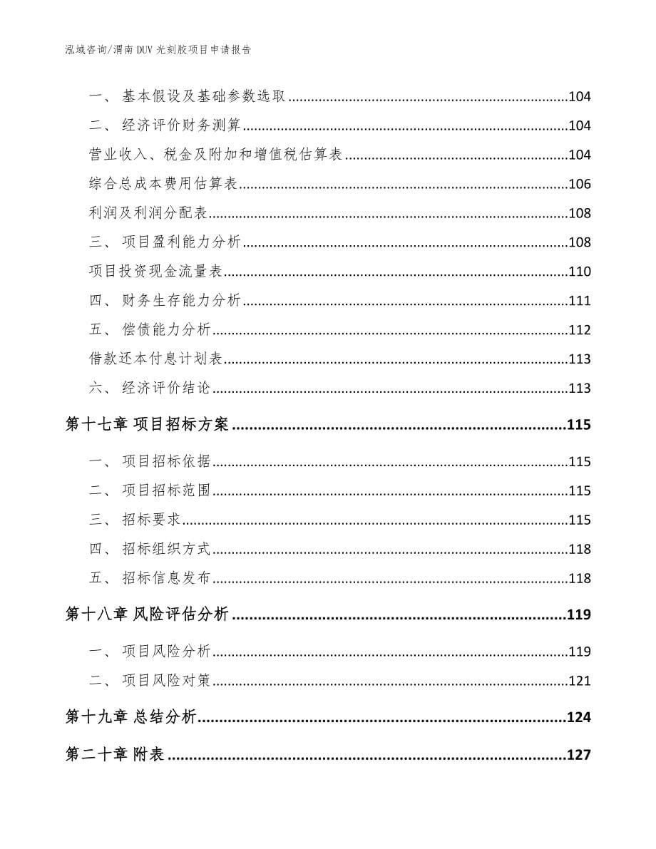 渭南DUV光刻胶项目申请报告【参考范文】_第5页