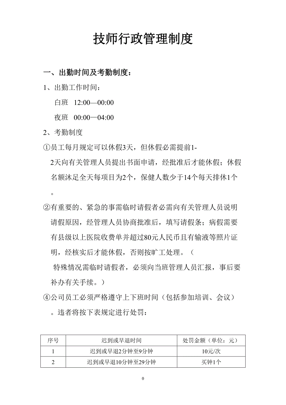 5-足疗技师管理制度（天选打工人）.docx_第1页