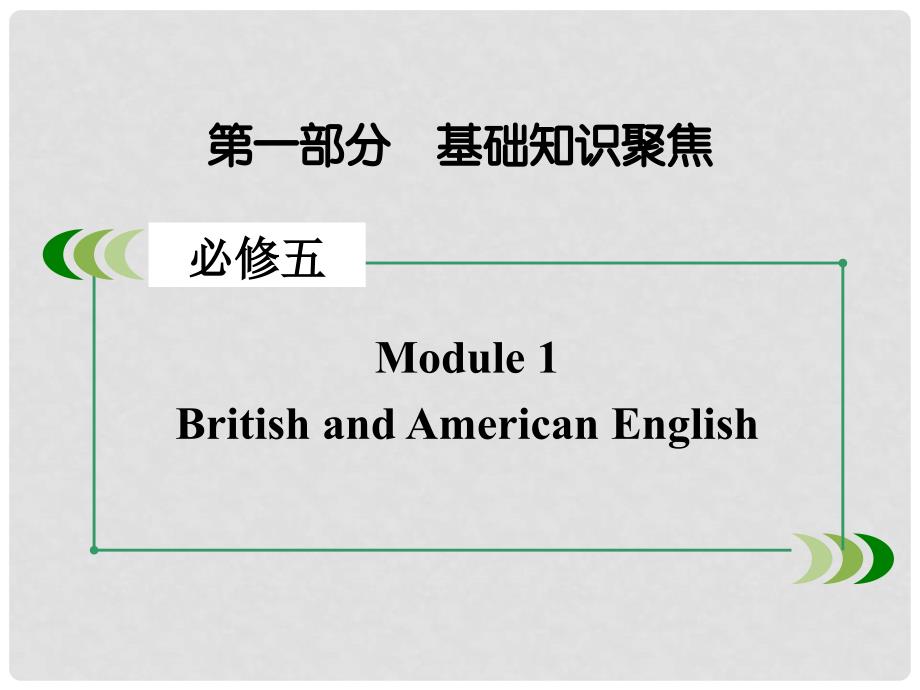 高考英语一轮复习 Module 1 British and American English课件 外研版必修5_第2页