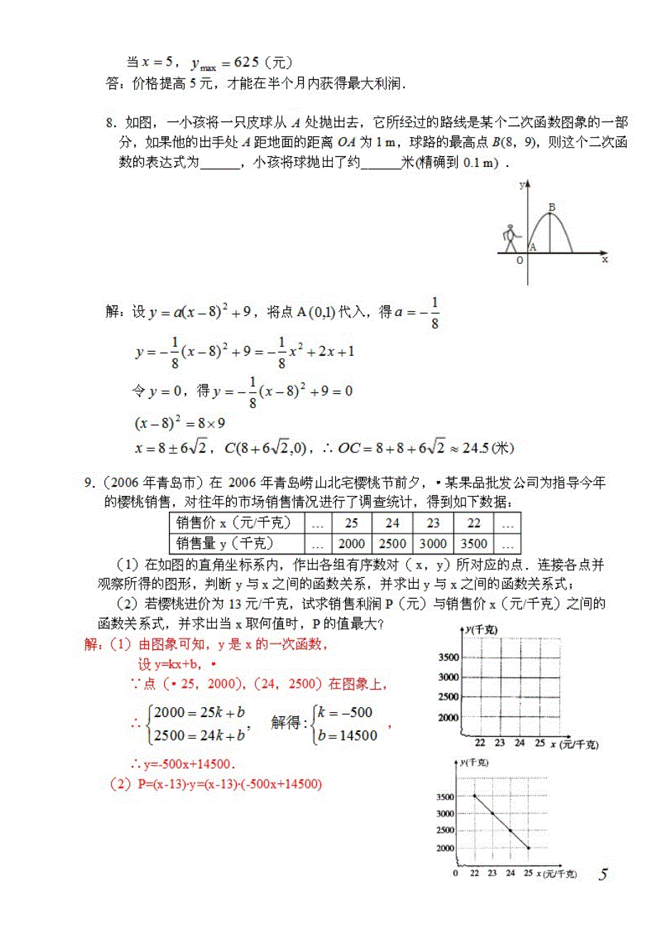 二次函数中的最大值问题_第4页