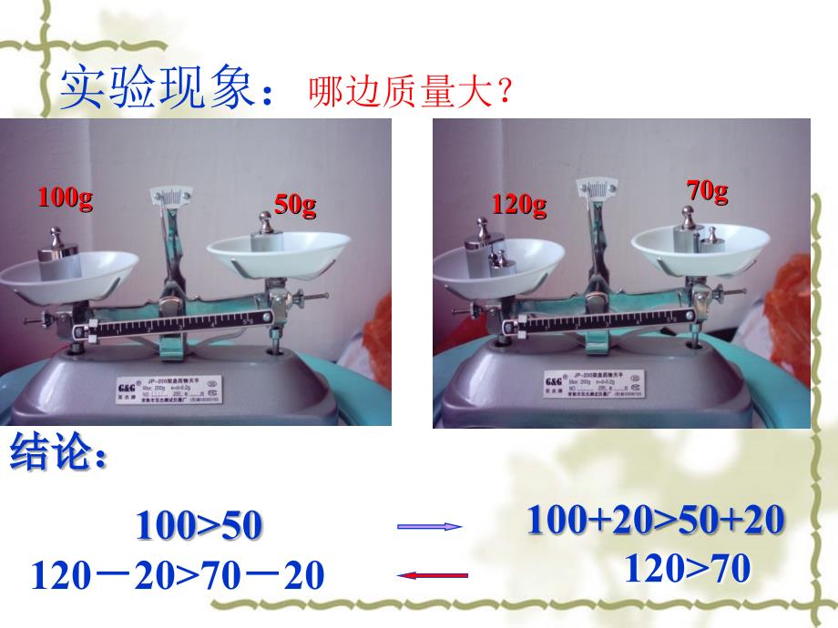 北师大版初中数学八年级下册不等式的基本性质教学课件_第2页