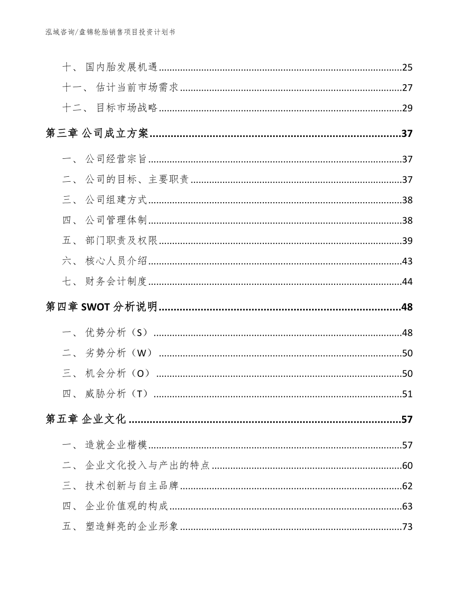 盘锦轮胎销售项目投资计划书_第3页