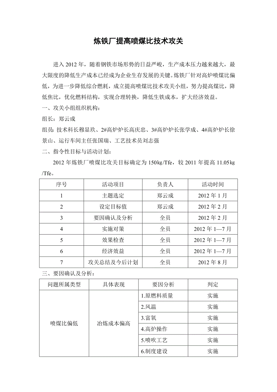 提高喷煤比技术攻关.doc_第1页