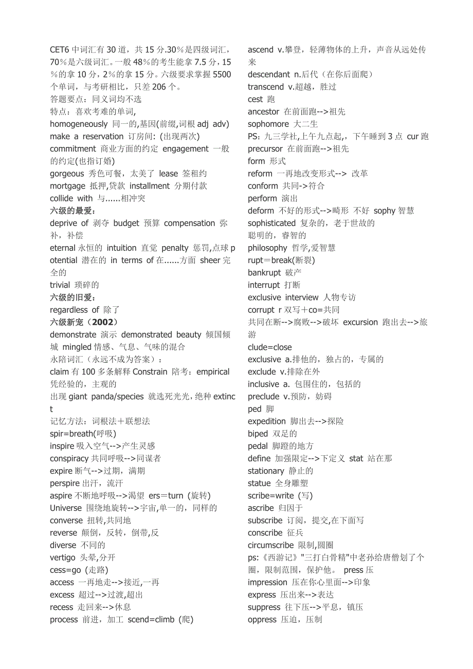 cet-6 重点单词短语.doc_第1页