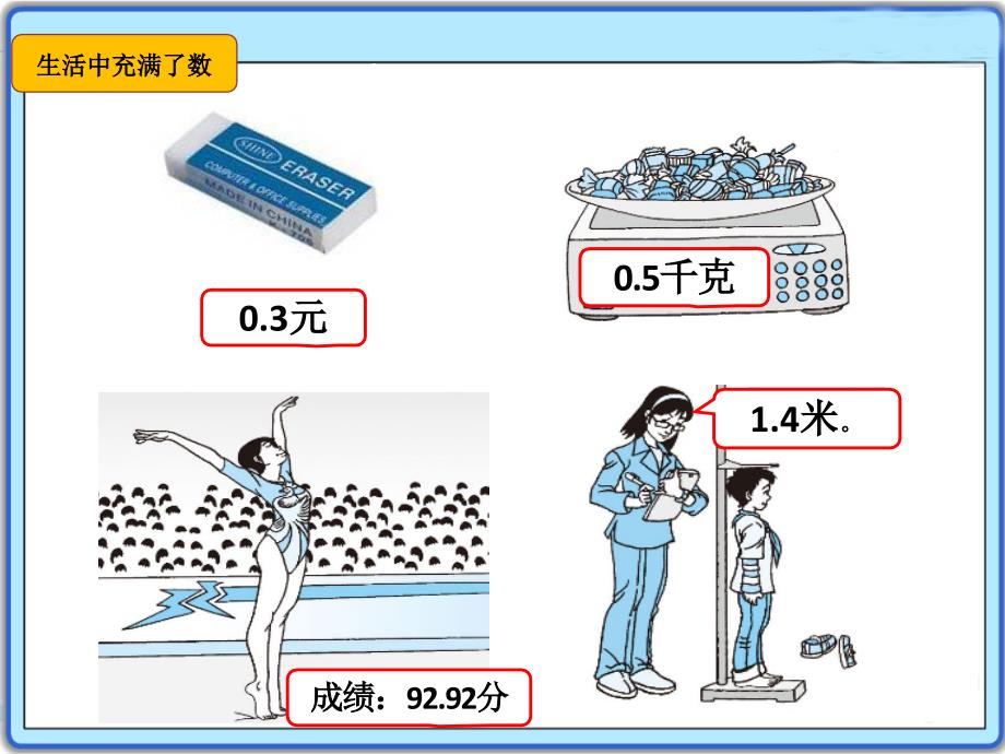 苏教版小学三年级下册数学：1.小数的含义和读写ppt课件_第2页