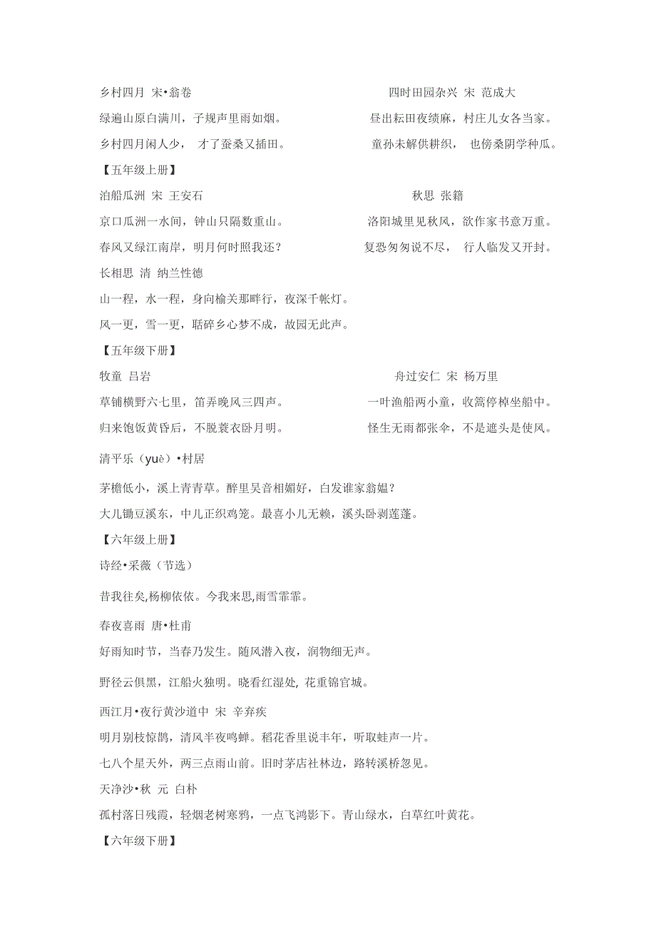 一到六年级古诗及日积月累.doc_第3页