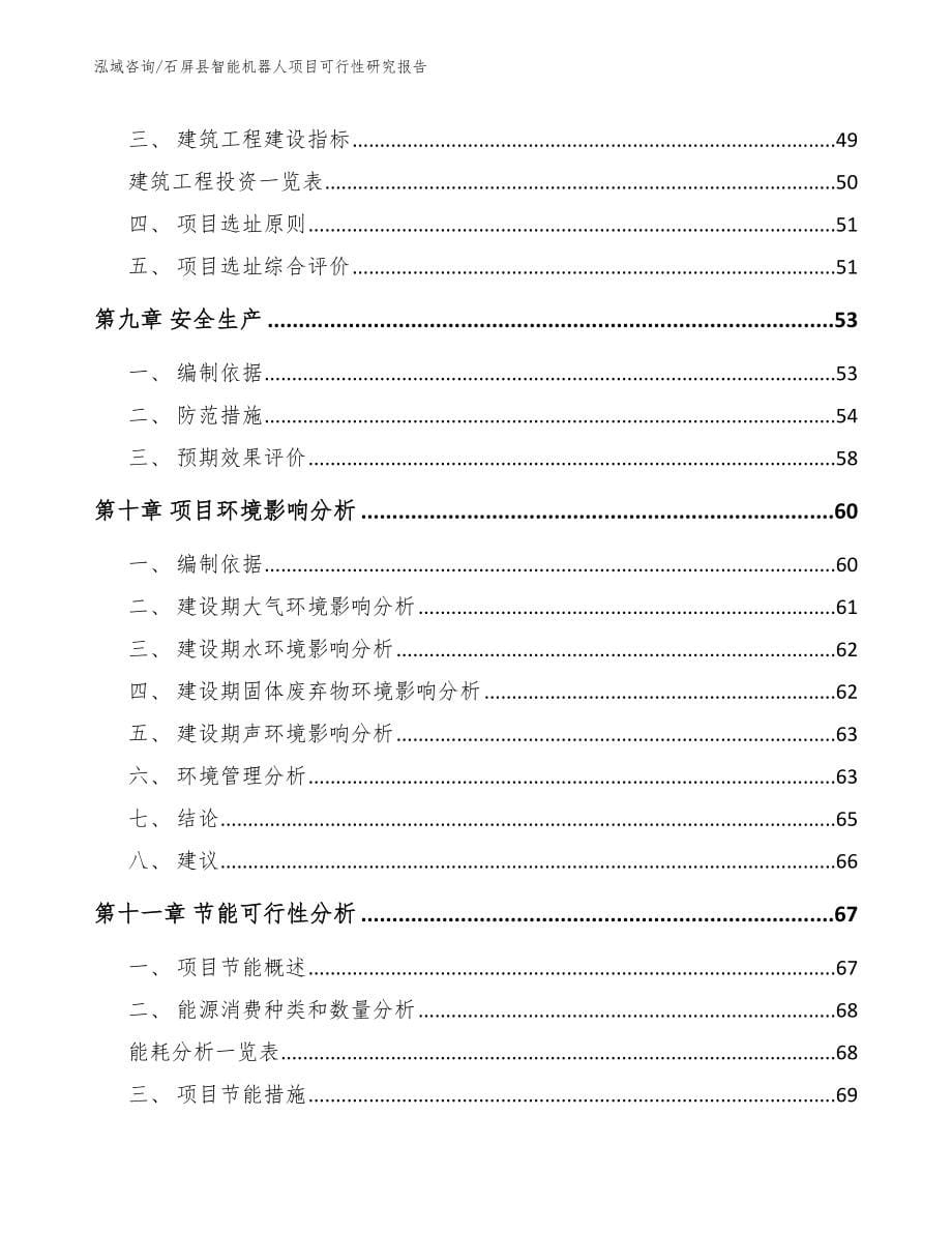 石屏县智能机器人项目可行性研究报告_第5页