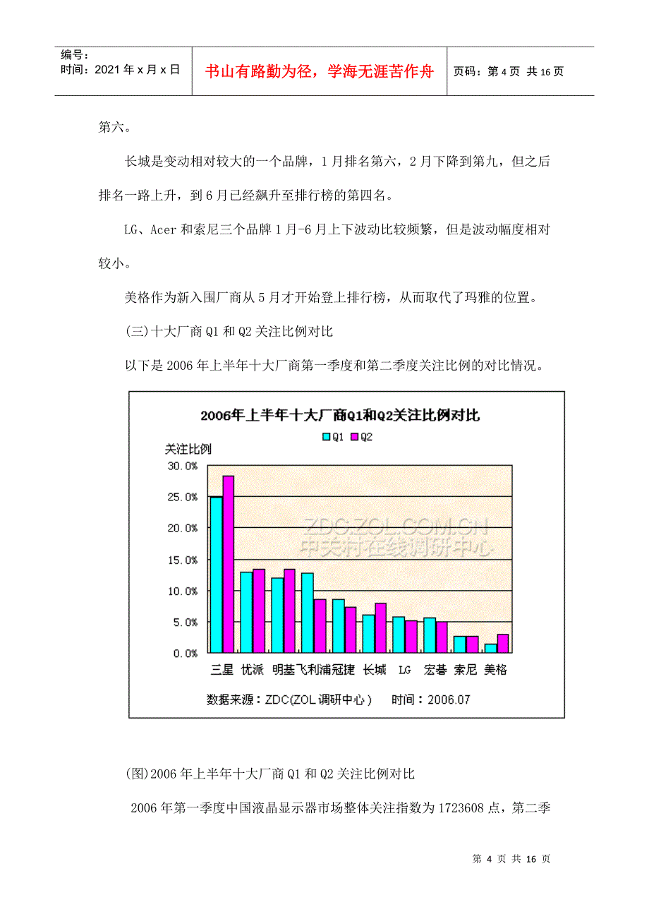 某某年上半年液晶显示器整体市场分析报告_第4页