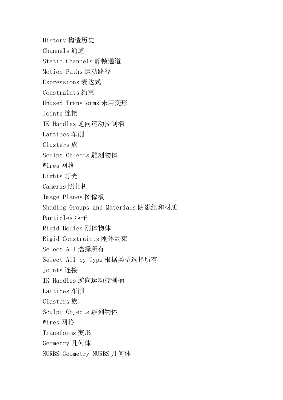 3d max常用快捷键及英汉互译.doc_第3页