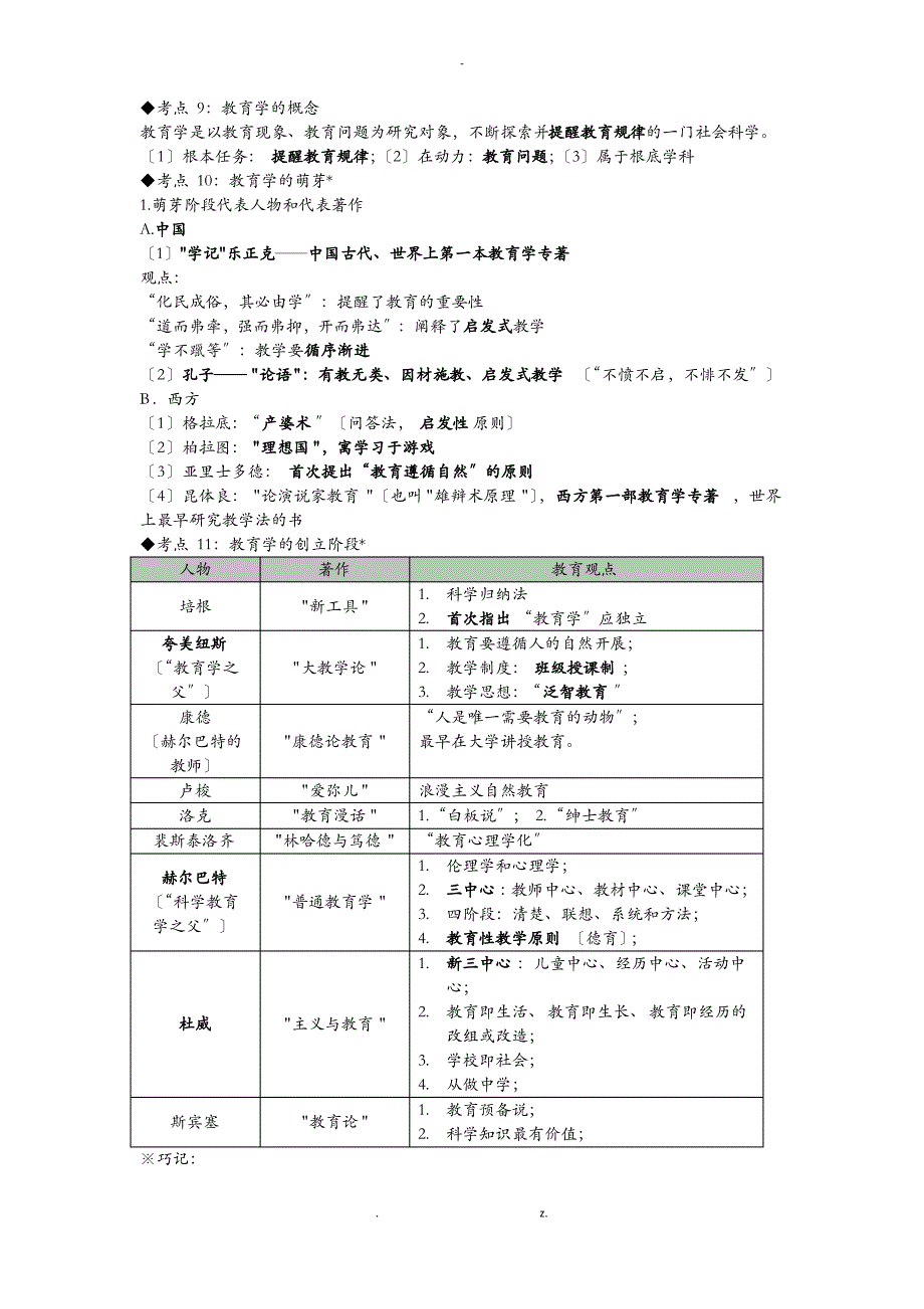 2019中学教师资格考试教育知识及能力考点梳理_第3页