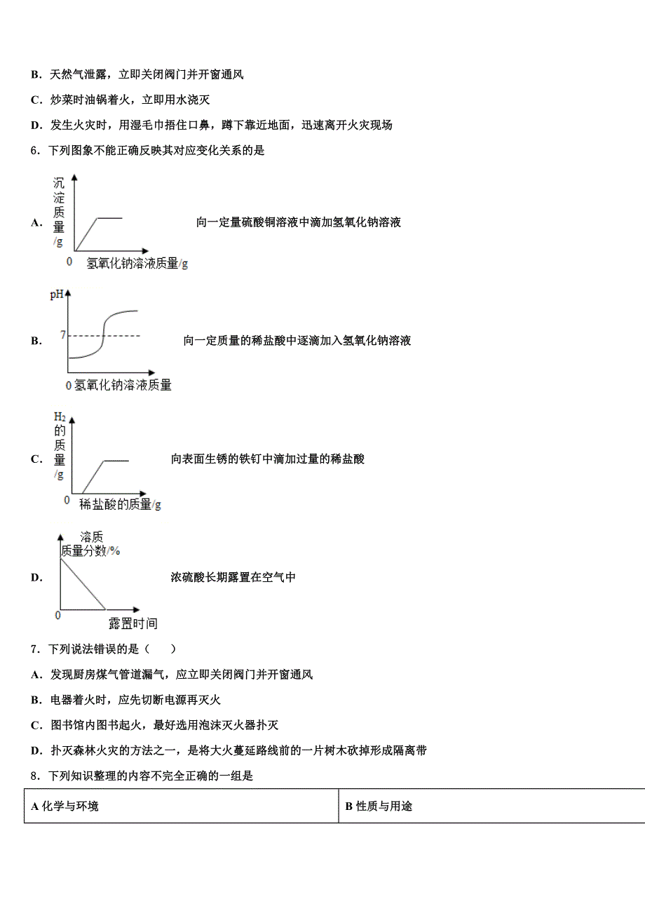 辽宁省营口市大石桥市金桥中学2022-2023学年化学九年级第一学期期末调研试题含解析.doc_第2页