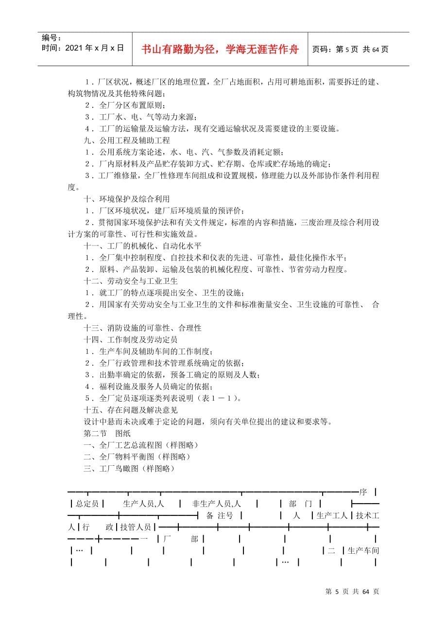 化工工厂初步设计概要_第5页