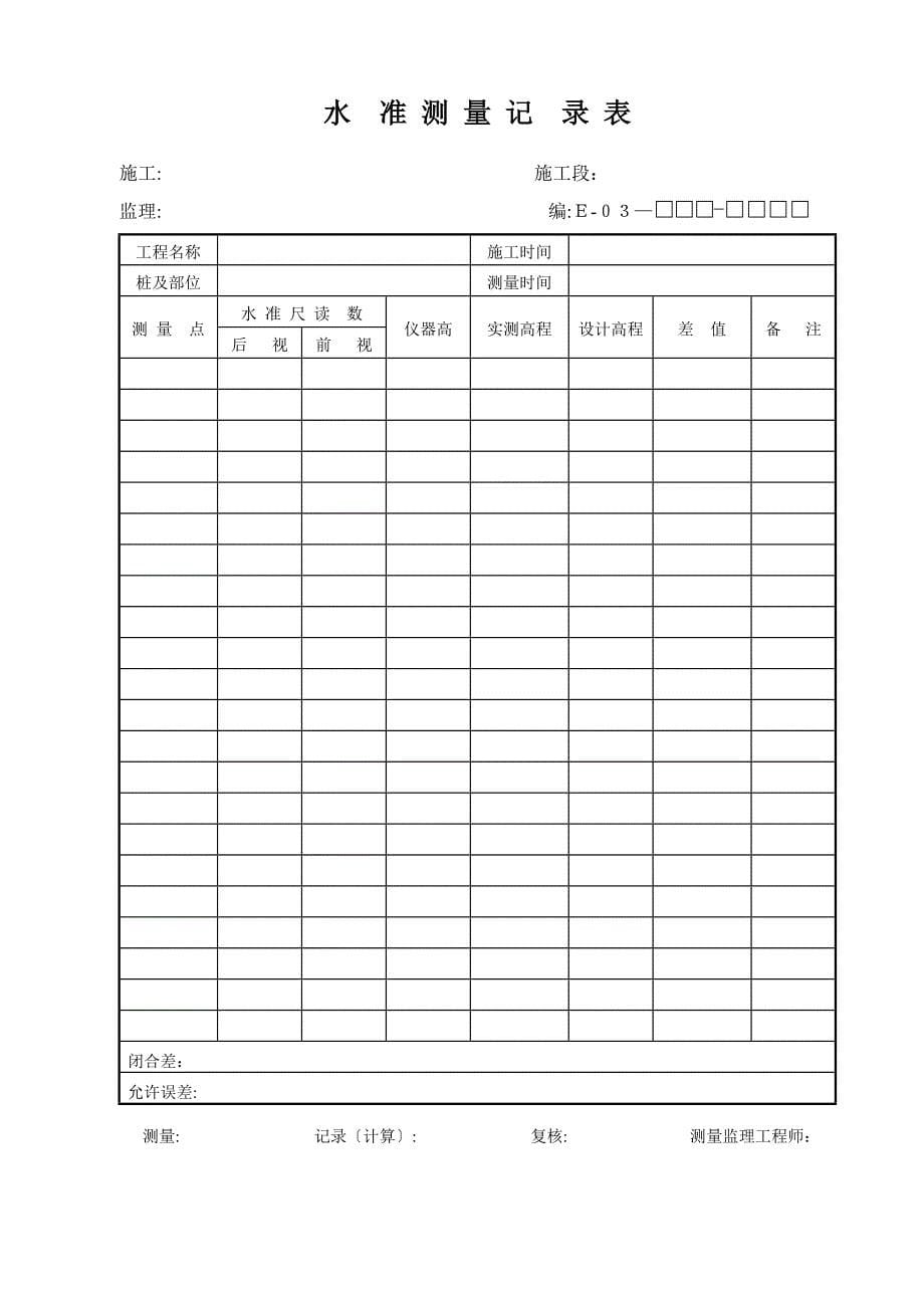 公路工程监理表格_第5页