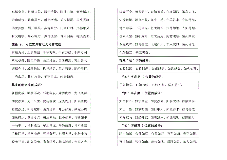 小学三年级语文词语积累_第3页