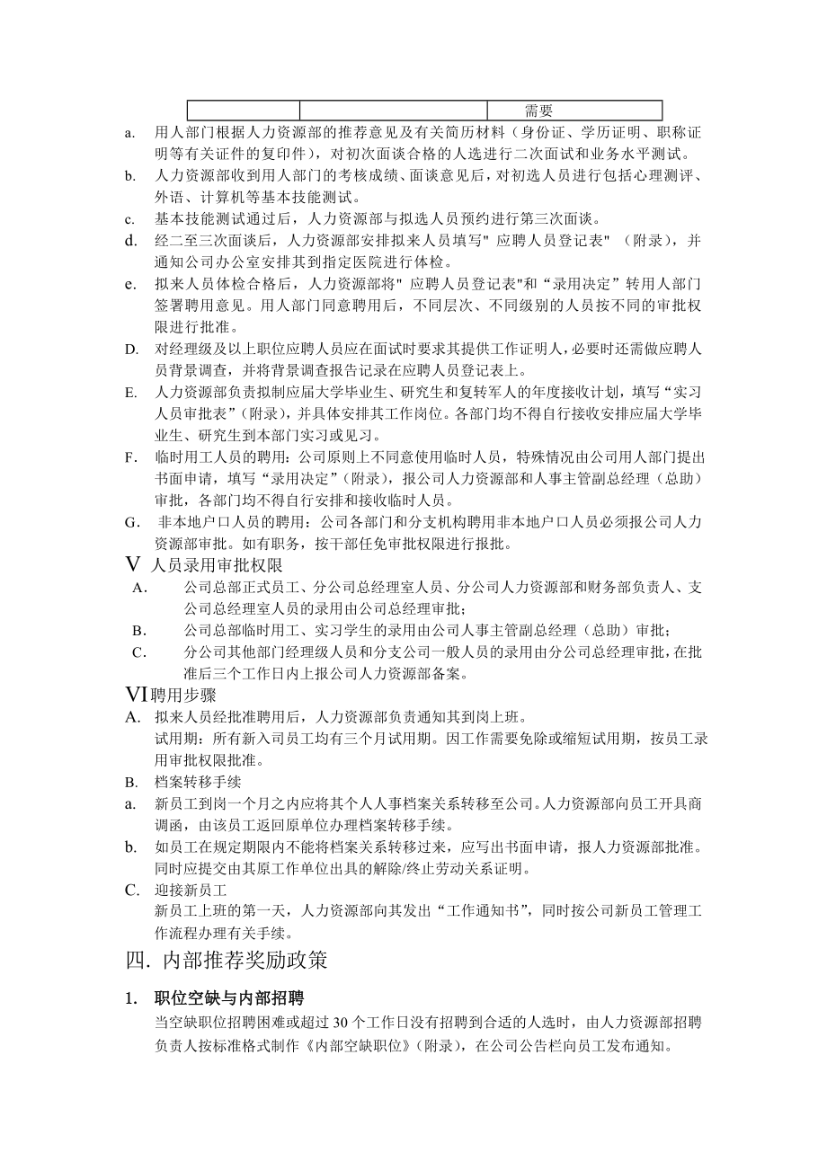 某知名企人力资源员工管理手册_第5页