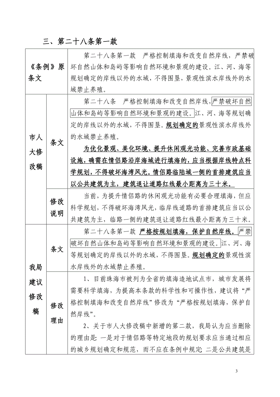 《城乡规划法》与《珠海市城市规划条例》修改草案对比稿_第3页