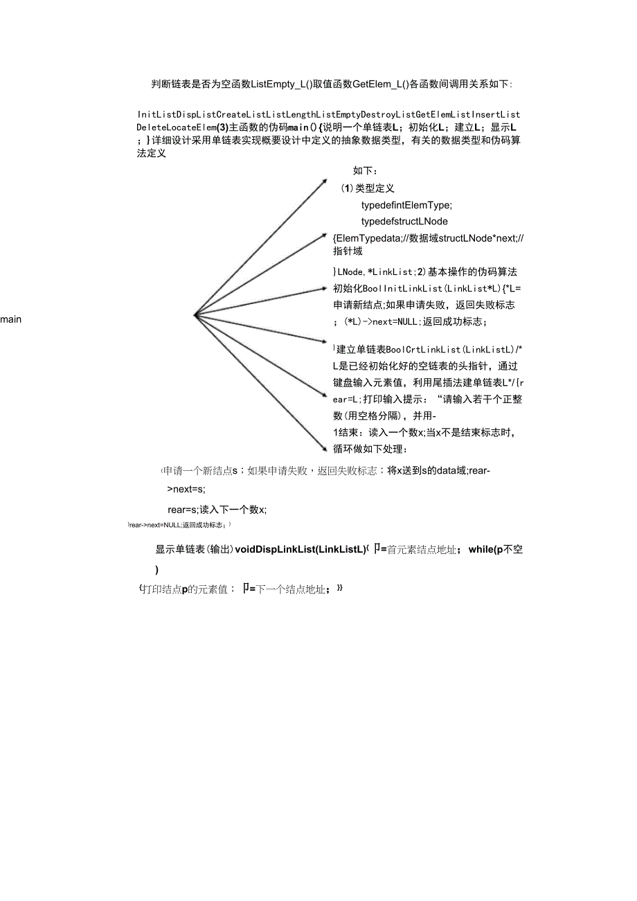 数据结构上机报告：编写一个程序,实现单链表的各种基本运算_第3页