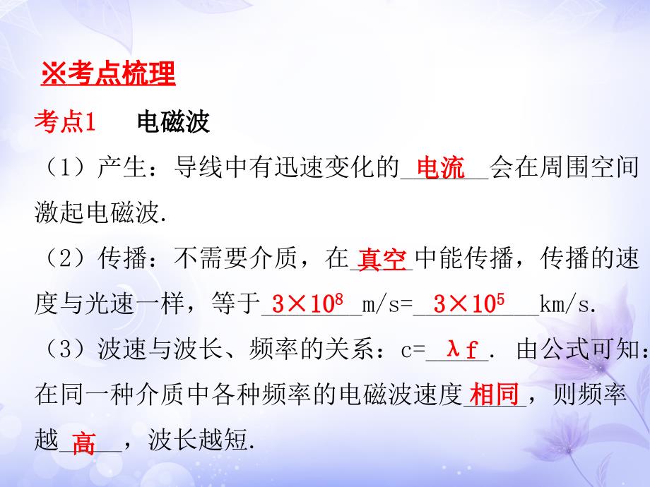 2019年中考物理总复习课件：第19章 电磁波与信息时代_第4页