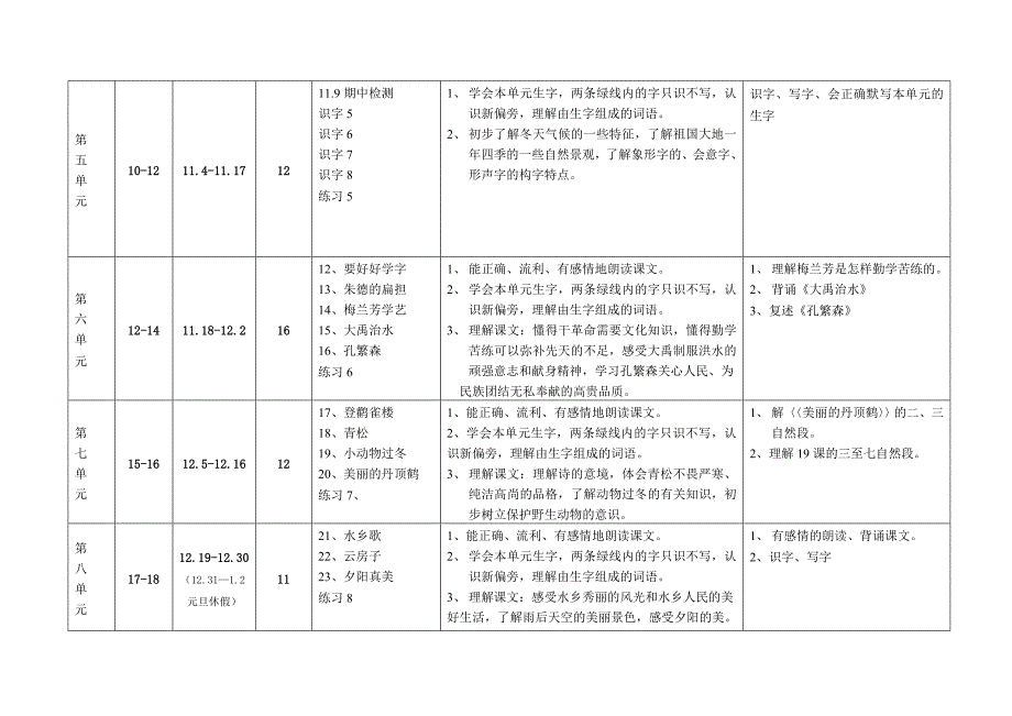 二上教学进度和计划.doc_第3页