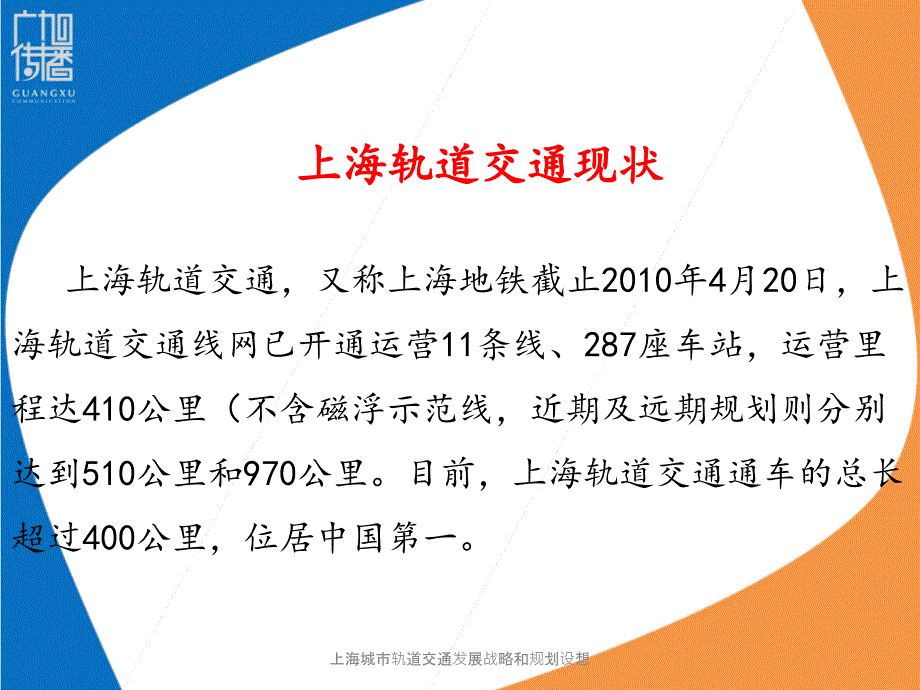 上海城市轨道交通发展战略和规划设想课件_第2页