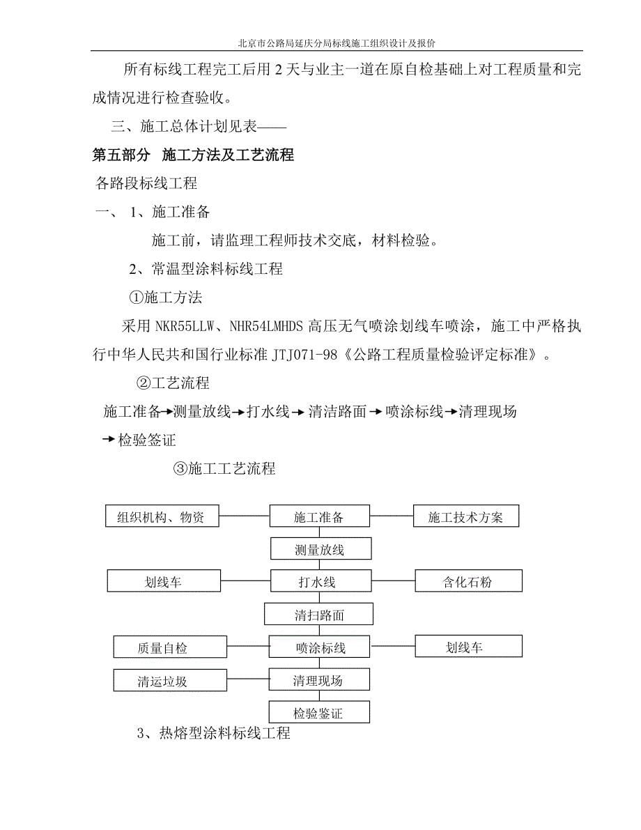 dp热熔标线冷漆标线施工组织设计_第5页