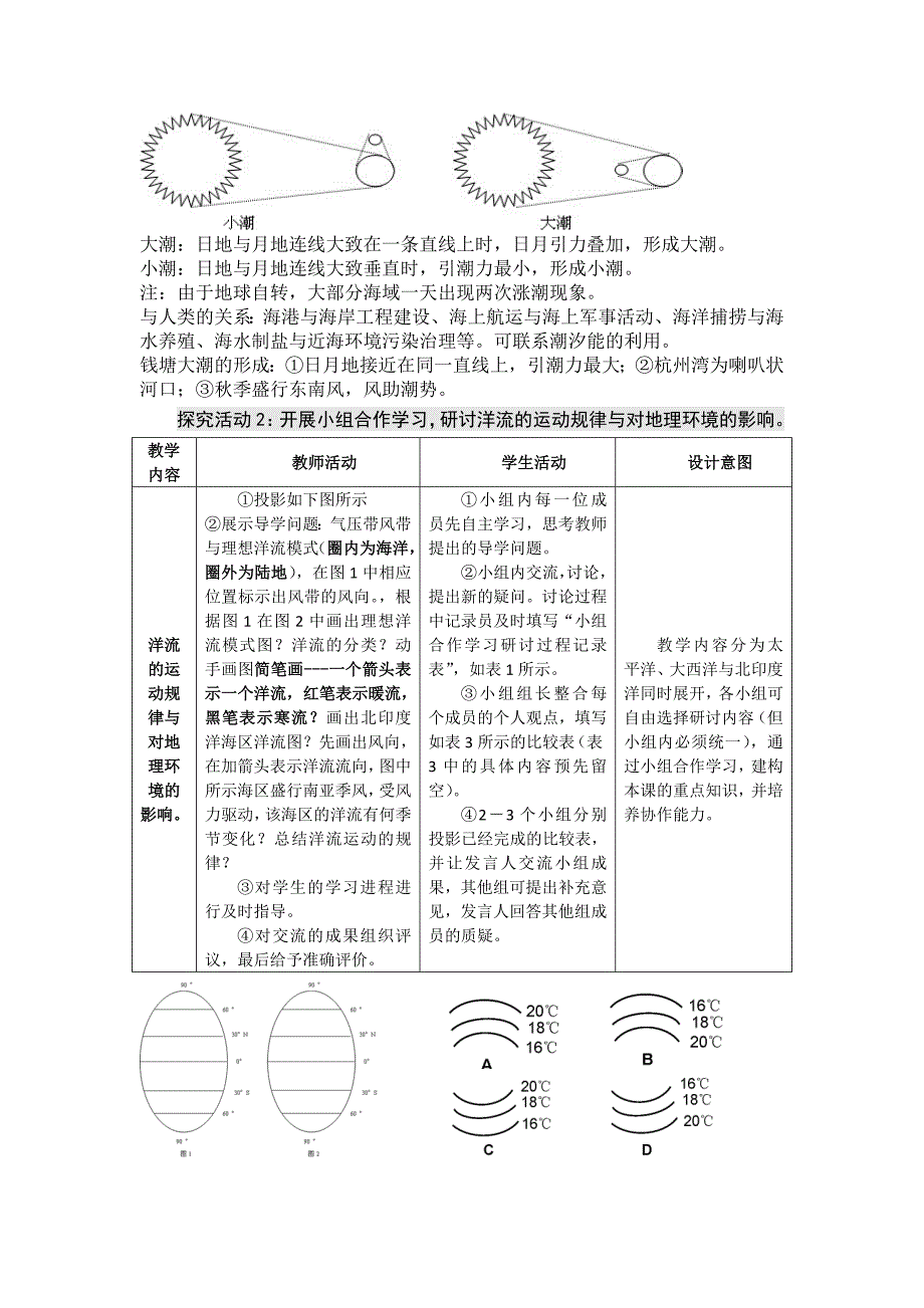 高二鲁教版地理选修二海洋地理 1.2海水性质与海水运动原创教案第二课时_第4页