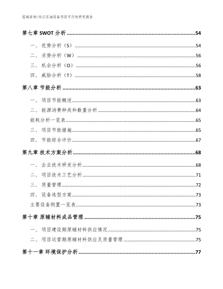 内江石油设备项目可行性研究报告【模板参考】_第5页